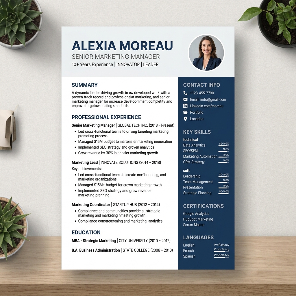 Modern CV Preview